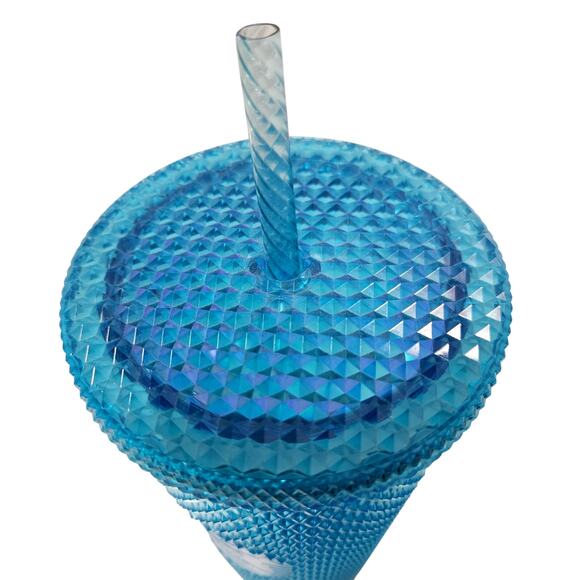 Starbucks 2023 Gradient Blue Studded Bling Ombrรฉ Venti 24oz Cold Cup Tumbler - Picture 5 of 6